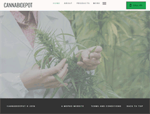 Tablet Screenshot of cannabidepot.com